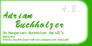 adrian buchholzer business card